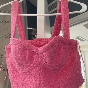 New with tags Zara pink crop top